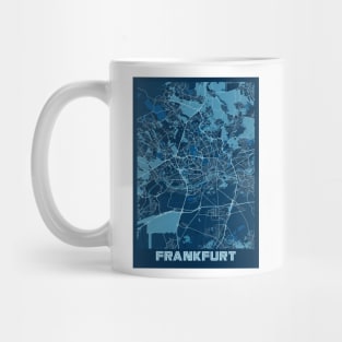 Frankfurt - Germary Peace City Map Mug